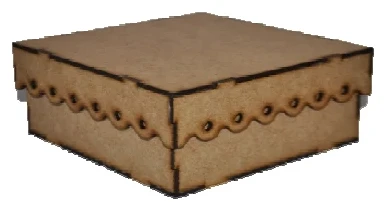 Decorative wooden serviette box